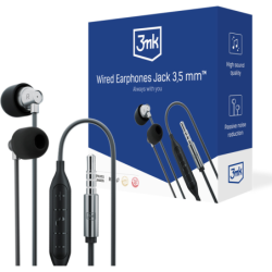 Smartfon 3MK Accessories - 3mk Wired Earphones Jack 3,5 mm