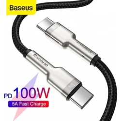 Baseus Cafule Metal USB-C to USB-C Cable, 100W, 2m - Black