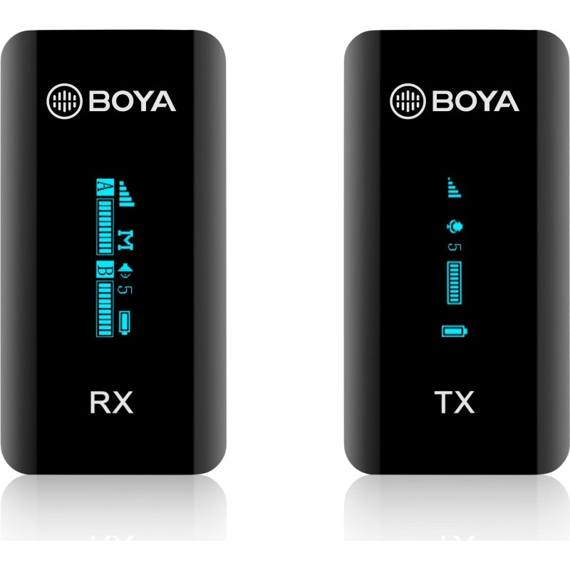 BOYA BY-XM6-S1 Tr&Atilde;&yen;dl&Atilde;&cedil;st mikrofonsystem Tr&Atilde;&yen;dl&Atilde;&cedil;s -39dB Omni