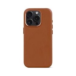 Decoded Leather Backcover f&uuml;r iPhone 15 Pro Tan