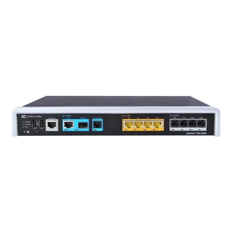 AudioCodes Mediant 500 MSBR Router Cablaggio switch a 4 porte