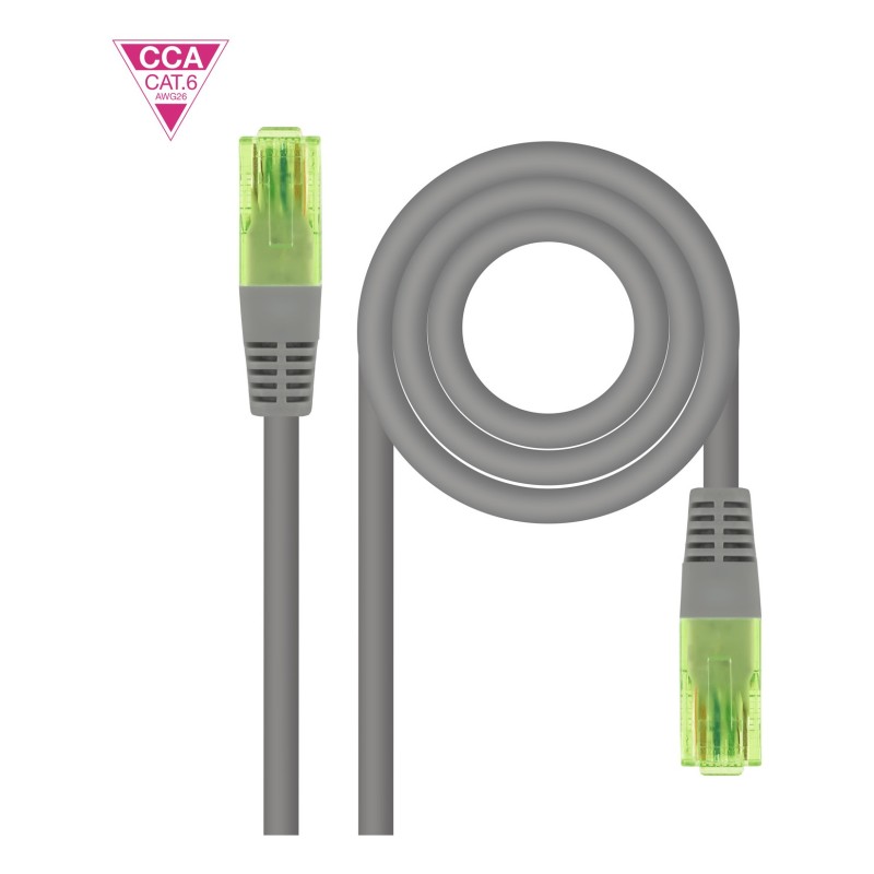 Nanocable 10.20.1400 cavo di rete Grigio 0,5 m Cat6 U/UTP (UTP)