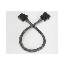 Prolunga Molex a 4 pin con manicotto - 30 cm nero