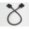 Prolunga Molex a 4 pin con manicotto - 30 cm nero