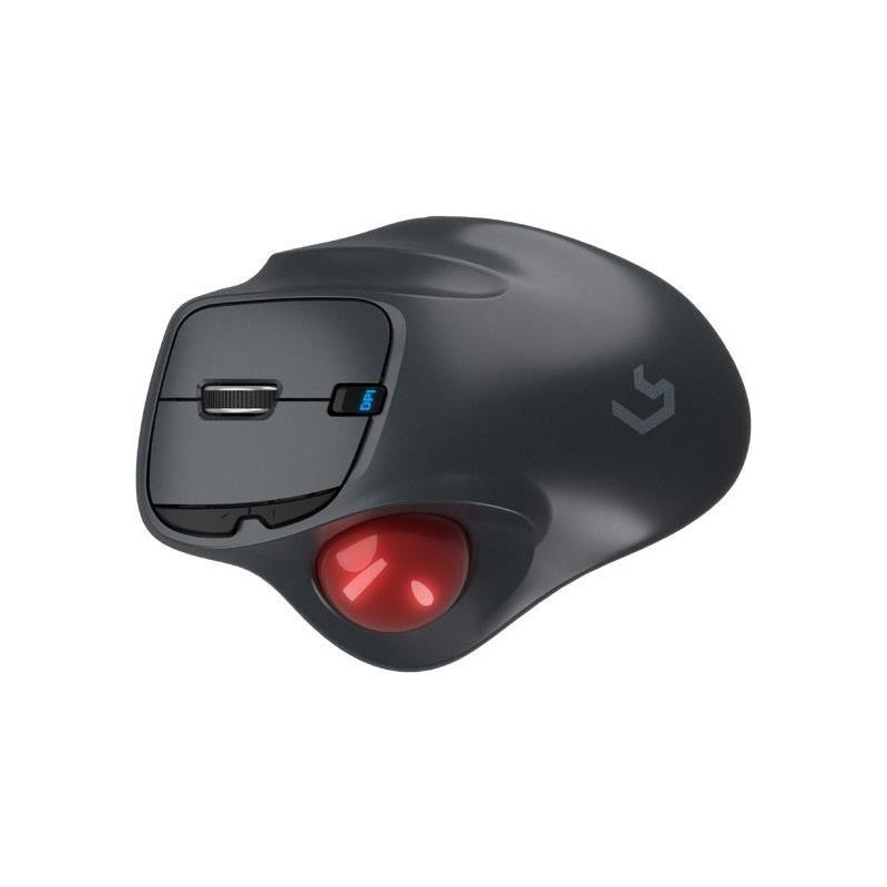 KEYSONIC Mouse wireless trackball RF Dongle USB, 1000 dpi, ergonomico