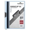 Tessera plastica Duraclip 60 rigida con clip grigia - formato A4 - Ca