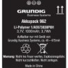 Grundig Li-Ion 1000 mAh Batteria