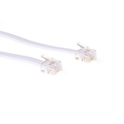 ACT RJ12 - RJ12 cable, White 5.0m 5 m Bianco