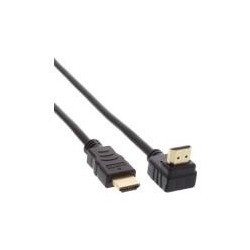 Cavo HDMI HS - angolato - con connettore Eth. - ST - ST - zincato con