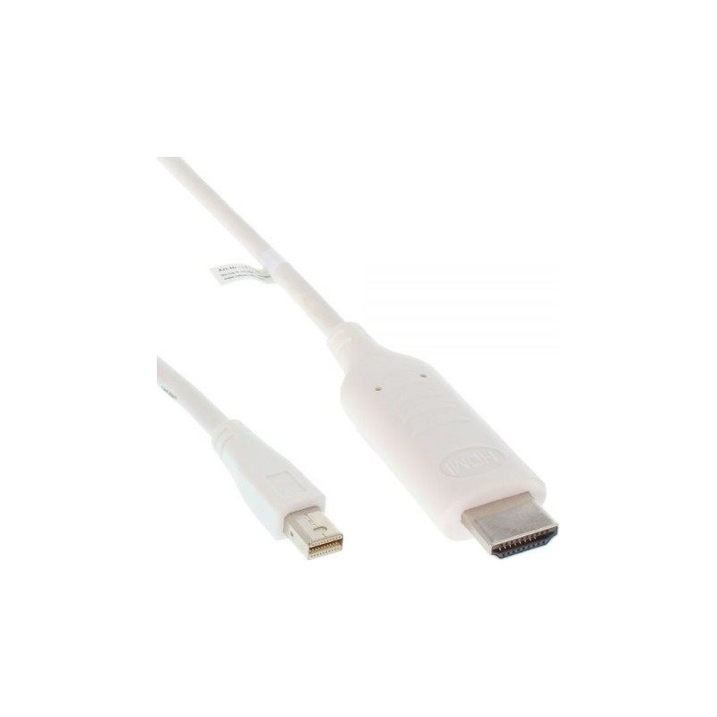 Cavo convertitore Mini DisplayPort a HDMI - bianco - 0,5 m - 4K2K - c