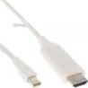 Cavo convertitore Mini DisplayPort a HDMI - bianco - 1,5 m - 4K2K - c