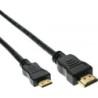 Mini cavo HDMI ad alta velocit&agrave; - Connettore da A a C - zincato cont