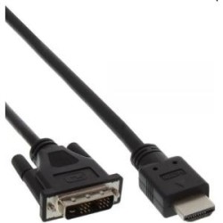 Cavo adattatore HDMI-DVI - da spina HDMI a spina DVI 18+1 - 0,5 m