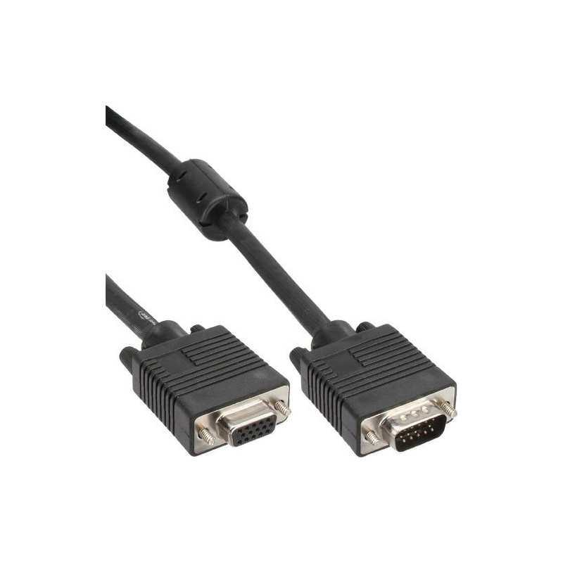 Prolunga S-VGA - spina HD 15 pin - presa - nera - 1m