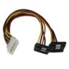 StarTech.com Splitter cavo di alimentazione Y LP4 a 2 SATA Latching a