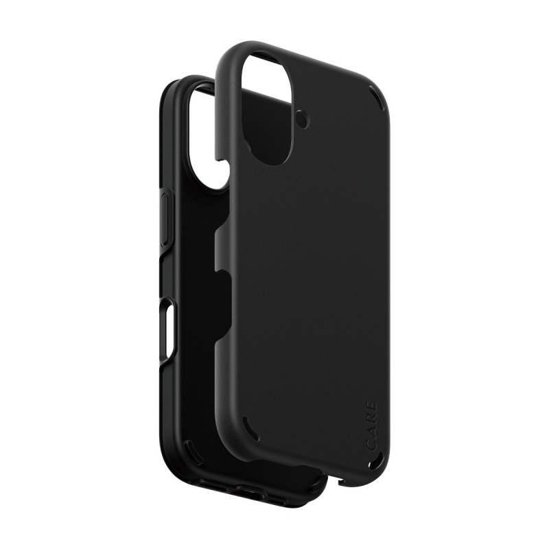 PanzerGlass CARE by PG Double Def BLK iPhone16 6.1 custodia per cellu