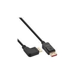 Cavo DisplayPort 1.4 - 8K4K - angolato a sinistra - nero-oro - 2 m