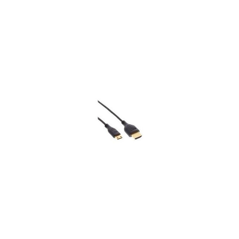 Cavo HDMI Superslim da A a C - HS con Eth. - Premium - nero - oro - 0