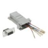 Adattatore: presa Sub D a 9 pin su presa RJ45 - metallizzato