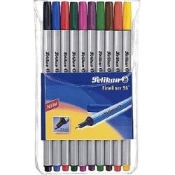 Pelikan Fineliner 96, scatola da 10, larghezza del tratto: 0,4 mm, co