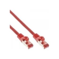 Cavo patch - S-FTP PiMf - Cat.6 - 250 MHz - PVC - CCA - rosso - 0,25 m