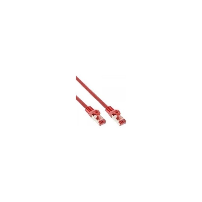 Cavo patch - S-FTP PiMf - Cat.6 - 250 MHz - PVC - CCA - rosso - 0,25 m