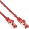 Cavo patch - S-FTP PiMf - Cat.6 - 250 MHz - PVC - CCA - rosso - 0,3 m