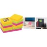 3M 62212SR pouch autoadesiva Quadrato Verde, Rosa, Giallo 90 fogli Au