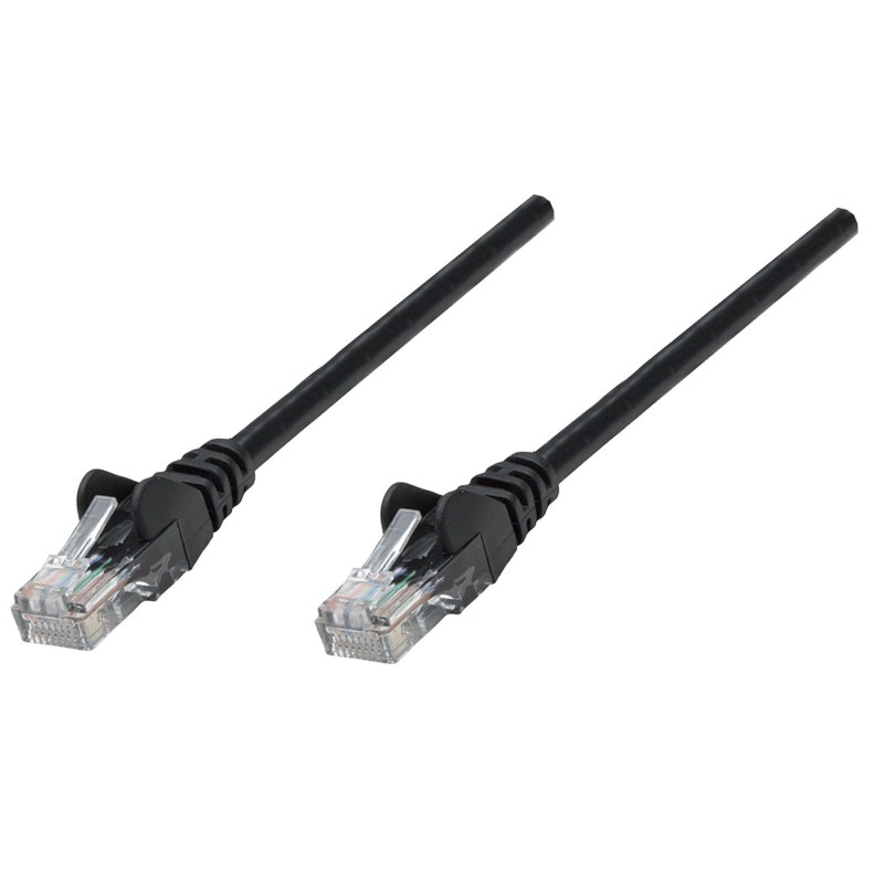 Intellinet Cat6, UTP, 2m cavo di rete Nero U/UTP (UTP)