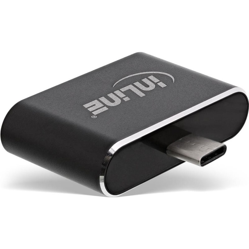 Mini hub USB 2.0 - spina USB C a 2 prese USB A - nero