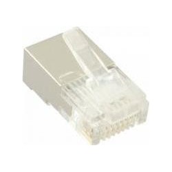 Spina modulare 8P8C RJ45 da crimpare su cavo tondo - schermato - conf