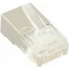 Spina modulare 8P8C RJ45 da crimpare su cavo tondo - schermato - conf