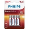 Batteria alcalina Philips Power LR03P4B/10