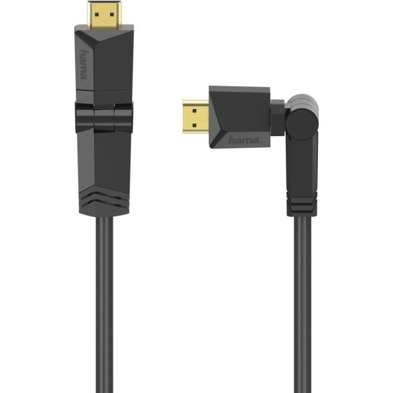 Hama High-Speed HDMI Cable w/ Rotatable Plugs - Male to Male, 1.5 Met