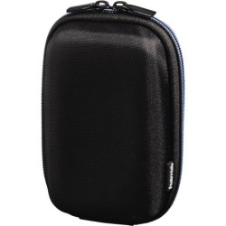 Hama Hardcase Zip 80M Camera Case, Belt Loop, Neck Strap, Black/Blue,