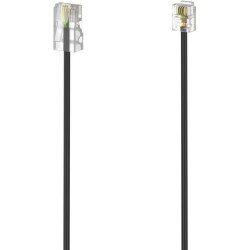 Hama DSL Connection Cable, RJ11 [6p4c] to RJ45 [8p4c], 3 Metres, Black