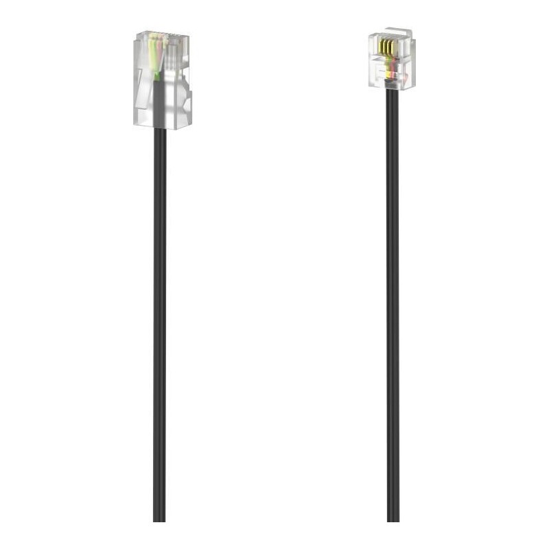 Hama DSL Connection Cable, RJ11 [6p4c] to RJ45 [8p4c], 3 Metres, Black