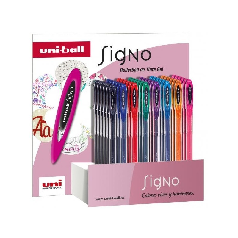 Uni-ball Signo Basics - Espositore UM-120 48P 0,7 mm - Tinta Gel