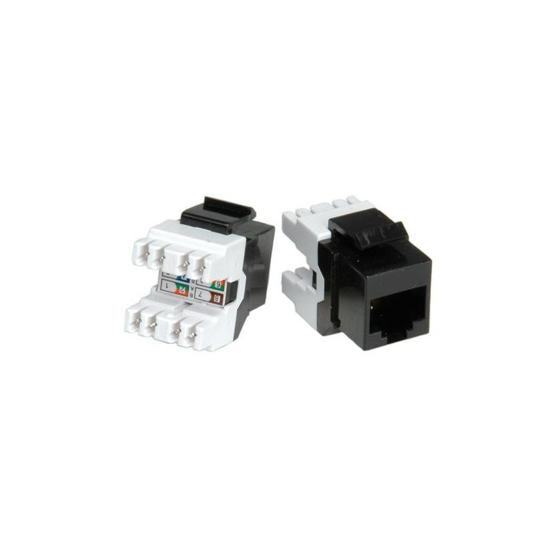 ROLINE Keystone Jack Cat.5e/Classe D, RJ45, non schermato, nero