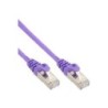 Cavo patch - SF-UTP - Cat.5e - viola - 1m