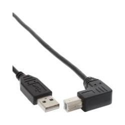 Cavo USB 2.0 - Da A a B angolato in basso - nero - 2 m