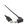 Cavo USB 2.0 - Da A a B angolato in basso - nero - 3 m