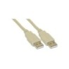 Cavo USB 2.0 - da A ad A - beige - 1 m