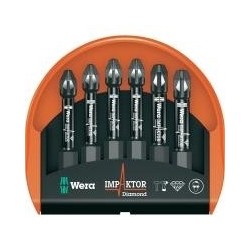 Wera Mini-Check Impaktor 3 slot a croce PZ 6 pezzi. (05057692001)