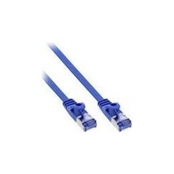 Cavo patch piatto - U-FTP - Cat.6A - blu - 10m