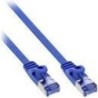 Cavo patch piatto - U-FTP - Cat.6A - blu - 10m