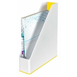 Portariviste Leitz Giallo Bianco A4 polistirene 7,3 x 31,8 x 27,2 cm