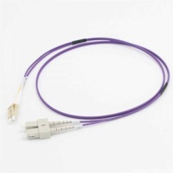 C2G CAVO PATCH IN FIBRA OM4 LSZH LC/SC 2 M - VIOLA