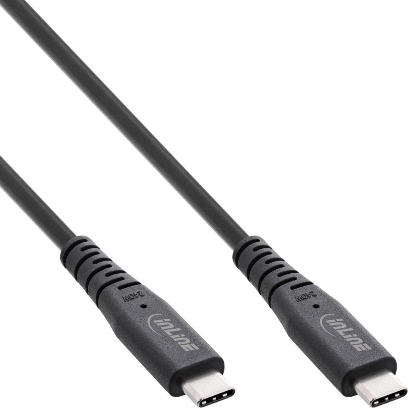 Cavo USB4 - USB-C ST-ST - PD 240W - 8K60Hz - TPE nero - 1m