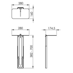 Supporto AV PVA 5070 di Vogel&#039;s